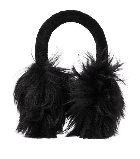 burberry ear cuff|black shearling ear muffs.